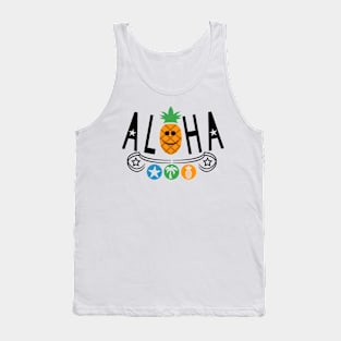 Aloha Pineapple Design Tank Top